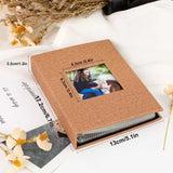 1 x Brand New Lanpn 10x15 50 Photo Album with Pockets 2 Packs, Small Mini Linen Photo Album Vertical Photo Holder 10x15cm Pocket Khaki - RRP €16.91