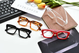 1 x RAW Customer Returns Eyekepper 4 Pairs Ladies Reading Glasses - Oversized Square Readers Design for Women - RRP €24.08