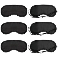 1 x RAW Customer Returns ITME Sleep Mask 6 Pieces Eye Mask Silk Sleep Mask Blindfold for Men and Women, Portable Sleeping Goggles with Elastic Bands for Travel Shift Work - RRP €6.04