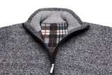 1 x Brand New Oralidera Men s Cardigan with Stand-Up Collar Zip Men s Fleece Jacket Long Sleeve Winter Jacket Sweat Jacket Knitted Cardigan Charcoal M - RRP €39.99