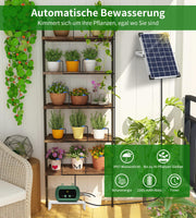 1 x RAW Customer Returns Solar Irrigation System Automatic Set, Garden Drip Irrigation System, Solar Powered Drip Irrigation Set with Water Sensor, Self Watering Devices with Timer for Greenhouse Garden Balcony - RRP €60.49