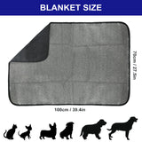 1 x RAW Customer Returns Dog Blanket Outdoor Waterproof Washable Pet Blanket for On the Go Camping Dog Cat Mat Warming Blanket with Pocket Dog Bed Dog Mat Large Travel Blanket 100x70cm with Pet Hair Remover - RRP €22.18