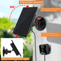 1 x RAW Customer Returns Solar Panel for Blink Camera Outdoor, 2W Blink Camera Solar Panel Compatible with Blink Outdoor, Blink XT2 XT Camera SimpliSafe Camera Not Included , IP66 Blink Outdoor 3rd Gen with Rubber Plug 1 Pack  - RRP €25.2