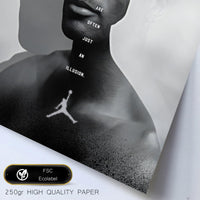 1 x RAW Customer Returns Nacnic Set of 6 Iconic Basketball King James Jordan Nike Posters with Design Illustrations to Decorate the Walls of Your Home, Rooms, Office, Shop and Store A3 and A4 Frameless - RRP €26.08