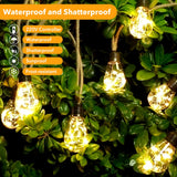 1 x RAW Customer Returns AGOTD LED Fairy Lights Outdoor and Indoor, 6M Vintage Fairy Lights Electricity with Hemp Rope, 20 LED Light Bulbs Fairy Lights 8 Modes Decoration for Gardens Party Balcony Wedding Room Caf Decoration Warm White  - RRP €30.24