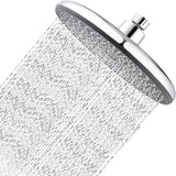 1 x RAW Customer Returns Drenky shower head rain shower water-saving rain shower head 220mm Built-in booster and water saving system 330 silicone water outlet holes 360 adjustable with swivel ball chrome - RRP €22.18