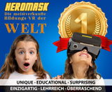 1 x RAW Customer Returns Heromask VR headset math games multiplication tables, mental arithmetic... Interactive toy for children aged 5, 6, 7, 8...12 years. 3D AR VR glasses - gifts for children s birthdays - Christmas. VR games - RRP €64.37