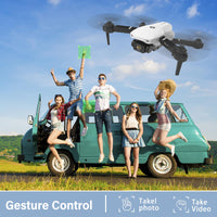 1 x RAW Customer Returns IDEA10 Drones for Kids, Drone with Camera RC Quadcopter with Multi Camera FPV Transmission 3D Flip, Foldable Drone Gift for Kids, Mini Drone with Camera, 18 Minutes Flight Time 2 Batteries - RRP €59.99