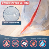 1 x RAW Customer Returns WRAPPYBAG Plastic protective cover for mattresses 5 sizes available waterproof and tear-resistant storage bag for moving, storage transport 90x200cm  - RRP €18.99