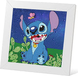 1 x Brand New RICUVED Stitch Diamond Painting Children Set with Frame, 5D DIY Diamond Painting Pictures, 5d Anime Diamond Painting with Frame Creative Gifts for Girls Home Wall Decor 18 x 18 cm - RRP €20.4