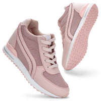 1 x RAW Customer Returns KOWAYI Women s Sneakers Wedges with Wedge Heel 7cm Lightweight Platform Sneakers Walking Shoes Breathable Women s Sneakers Casual Shoes Comfortable Sports Shoes with Wedge Heel Pink 40 - RRP €40.33