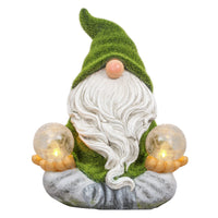 1 x RAW Customer Returns TERESA S COLLECTIONS Outdoor Garden Figures Garden Dwarves Weather Resistant Garden Gnome Figure 27cm Nano Yoga Flocked Resin Garden Statues - RRP €52.99