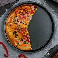 1 x RAW Customer Returns Uadme Deep Dish Pizza Tray, 2 Pack Non-Stick Pizza Trays, Thickened Carbon Steel, Pizza Oven Tray, Circular Baking Tray for Home Kitchen, Handmade Pizza 12inch  - RRP €34.39