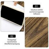 6 x Brand New Self-adhesive vinyl flooring, PVC floor covering self-adhesive tiles, vinyl wood look floor sticker, waterproof, wear-resistant for kitchen, living room, bathroom, brown wood, 15 x 90 cm, 10 tiles 1.35  - RRP €161.94