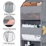 1 x RAW Customer Returns GRANNY SAYS 5 Tier Storage Pockets, 1 Pack Back Door Organizer, Bedroom Back Door Organizer, Over Door Organizer Dark Gray - RRP €21.6