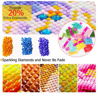 1 x Brand New 5D Diamond Painting Kits for Adults DIY Cartoon Round Drill Crystal Rhinestone Embroidery Pictures Art Painting by Number Kits for Home Wall Decor 30x40cm 11 - Hello Kitty  - RRP €20.4