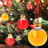 1 x RAW Customer Returns Pack of 6 Christmas tree baubles 100ml for filling, Christmas baubles, motif baubles made of plastic, Christmas tree decorations, unbreakable, break-proof - RRP €22.99