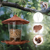 1 x RAW Customer Returns Diivoo Hanging Bird Feeder, Feeding Stations for Wild Birds, Hanging Bird Feeder, Bird Feeder for Tits, Sparrows, Weatherproof Bird Feeding Station Suitable for Balcony, Garden, Terrace - RRP €15.12