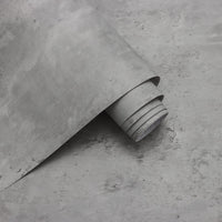 1 x RAW Customer Returns Adhesive film concrete effect wallpaper self-adhesive 40 x 1000 cm decorative film cement look grey furniture film matte wall covering plaster look film cement film for walls and furniture - RRP €28.49