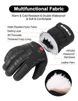 1 x RAW Customer Returns INBIKE Heated Gloves Women Men Children Motorcycle Ski Gloves Ski Winter Heated Gloves with Heating Thermal Black M - RRP €119.52