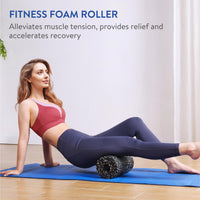 1 x RAW Customer Returns Foam Roller Color Grey 424C With carrying bag 1C logo printing PVC Logo in roller - RRP €18.14