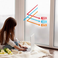 53 x Brand New TSEAIAND Window Film Opaque Privacy Film Window - Frosted Glass Film Window Privacy Glass Film UV Sun Protection Film Static Adhesive for Bathroom Office Home - 30 x 220 cm - RRP €373.12