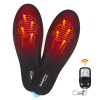 1 x RAW Customer Returns Dr.Warm Heated Insoles Thermal Soles with Intelligent Wireless Remote Control, USB Rechargeable Shoe Insoles for Skiing Hiking Fishing Unisex L 41-46 EU  - RRP €74.62