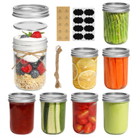 1 x RAW Customer Returns ComSaf 250ml preserving jars with lids 8 pieces mason jar, food storage jars for jam, honey, yoghurt, cucumbers and beans overnight oats jars jam jars with screw lids - RRP €22.8