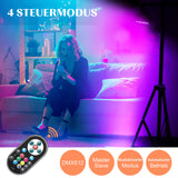 1 x RAW Customer Returns U King Pack of 4 LED Par Spotlights 36 LED Stage Light Party Light RGB DMX512 with Remote Control, Disco Light Spotlight Lighting Moving Head for Stage DJ Party Show Bar Halloween Christmas - RRP €97.99