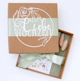 1 x RAW Customer Returns Tastefully and finely crafted wedding gift box in a set including card - ideal for cash gifts small items - Unique, handmade and original gift - RRP €18.1