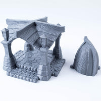 2 x Brand New 3D Vikings Fishing Village - Pavilion and unique vertical boathouse, scale 28 32mm, Perfect for creating a fishing village in tabletop RPGs, wargames and board games - RRP €47.98