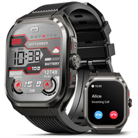 1 x RAW Customer Returns LAGENIO Smartwatch Men with Telephone Function, 2.1 HD Smart Watch, 26 Day Battery Life IP68 Waterproof Fitness Watch Men, 100 Sports Modes Fitness Tracker with Heart Rate Monitor SpO2 Sleep Monitor - RRP €35.29