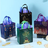 2 x Brand New Kajaia 12 Ramadan Eid Mubarak Gift Bags with 24 Tissue Cards Non-Woven Bags with Handles 4 Designs Ramadan Gift Bags Candy Bags for Muslim Decoration - RRP €45.6