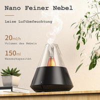 1 x RAW Customer Returns MARZIUS Aroma Essential Oil Diffuser, Portable Humidifier with Cool Mist and Warm Light Effect, Remote Control, 150ml Capacity, for Bedroom, Office, Living Room, Yoga Black  - RRP €35.99