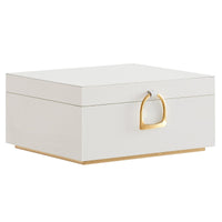 1 x RAW Customer Returns SONGMICS Jewelry Box 2 Layers, Jewelry Box with Handle, Flexible Jewelry Tray, Jewelry Box, Floating Effect, 20.5 x 24 x 11 cm, Gift Idea, White JBC165W01 - RRP €20.14