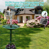 1 x RAW Customer Returns SZMP Solar Fountain for Outdoor 2024 Upgrade, 3.5W Solar Pond Pump LED Lights with 8 DIY Effects, 16.4ft Cable, 2000mAh Battery, Solar Water Pump Solar Floating Fountain Pump for Garden, Bird Bath - RRP €29.99