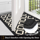 1 x RAW Customer Returns OTraki Outdoor Doormat, Dirt Trapper Mat, 60 x 90 cm, Large, Non-Slip Floor Mats, Washable, Cleaning Mat, Weatherproof Doormat, Outdoor Indoor, for Dogs, Entrance, Front Door Hallway Black and Yellow  - RRP €22.2