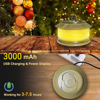 1 x RAW Customer Returns 20m Camping String Lights, 3000mAh Battery, 350 Lumens, 5 Light Modes, 2 in 1 Camping Light, Rechargeable Waterproof Portable Rechargeable Battery Powered String Lights for Camping Decoration - RRP €22.8