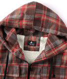 1 x RAW Customer Returns SwissWell Men s Shirt Jacket Thick Plaid Flannel Jacket Plush Lining Leisure Lined Hoodie Men s Fleece Hoodie Winter Jacket with Pockets Brown L  - RRP €58.8