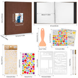 7 x Brand New Linen Cover Self-Adhesive Photo Album, Scrapbook Photo Book, 20 Sheets 40 Pages, Scrapbook Photo Album with Scraper and 2 Metal Pens, Ideal Wedding Album for Family Brown  - RRP €134.4