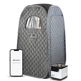 1 x RAW Customer Returns WillowyBe Portable Steam Sauna with Bluetooth Control, Steam Generator, Body Tent, Folding Chair Personal spa at home - RRP €189.0