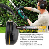 1 x RAW Customer Returns PROTEAR Hearing Protection with Bluetooth 5.3, High Fidelity Speaker, 48 Hours Playtime, Ideal Safety Earmuffs for Mowing, Woodworking, SNR 30dB, Upgraded  - RRP €69.8