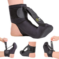 1 x RAW Customer Returns BraceAbility Plantar Fasciitis Night Socks Soft Stretching Boot Splint for Sleeping Achilles Tendonitis Footrest Medium  - RRP €24.01