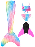 1 x RAW Customer Returns shepretty mermaid fin girls New Mermaid Tail Swimsuit for Adults and Children, M1fen, 130 - RRP €43.36