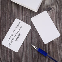 1 x RAW Customer Returns Pack of 150 blank paper cards, index cards, playing cards, kraft paper cards, memory, business cards paper for DIY learning memory - white, 8.9 x 5.2 cm 3.5 x 2.04 inches - RRP €6.64