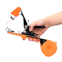 1 x RAW Customer Returns Binding pliers for plants, plant tying machine tape pliers tapetool hand tying machine for vineyard tomatoes cucumbers fruit vegetables, agriculture garden binding machine, plant tying tool - orange - RRP €34.99