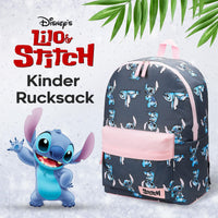 1 x RAW Customer Returns Disney Official Stitch Girls Backpack Blue Pink  - RRP €24.64