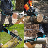 3 x RAW Customer Returns Cordless chainsaw compatible with Makita 18V, 3 IN1 1000W 6 inch 8 inch 12 inch electric chainsaw, chainsaws with safety lock, automatic oiler, cordless saw, hand chain saw, garden shears without battery  - RRP €344.85