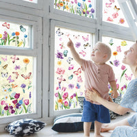 1 x RAW Customer Returns KIKISML Spring Window Pictures Self-adhesive 9 Sheets, Spring Window Stickers with Butterfly Flowers, Spring Summer Window Decoration, Spring Window Stickers Reusable for Children s Room - RRP €8.99