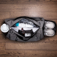 1 x RAW Customer Returns Fitgriff sports bag travel bag for men and women - with shoe compartment wet compartment - bag for sports, fitness travel - training bag, gym bag grey, M  - RRP €42.04